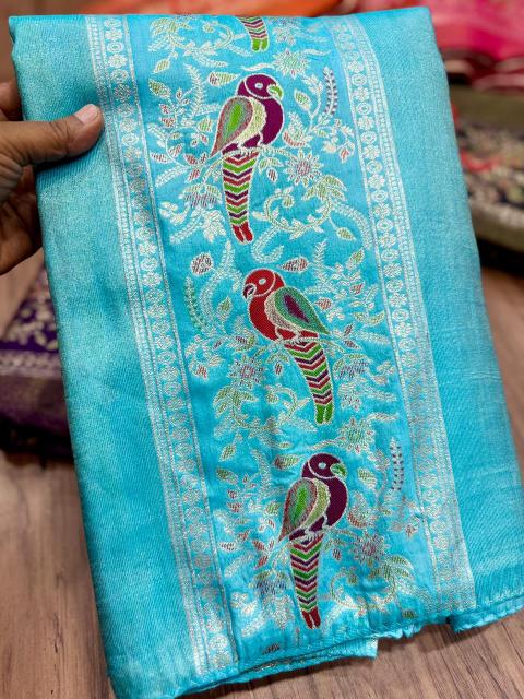 Akshara russian silk surat bombay market saree